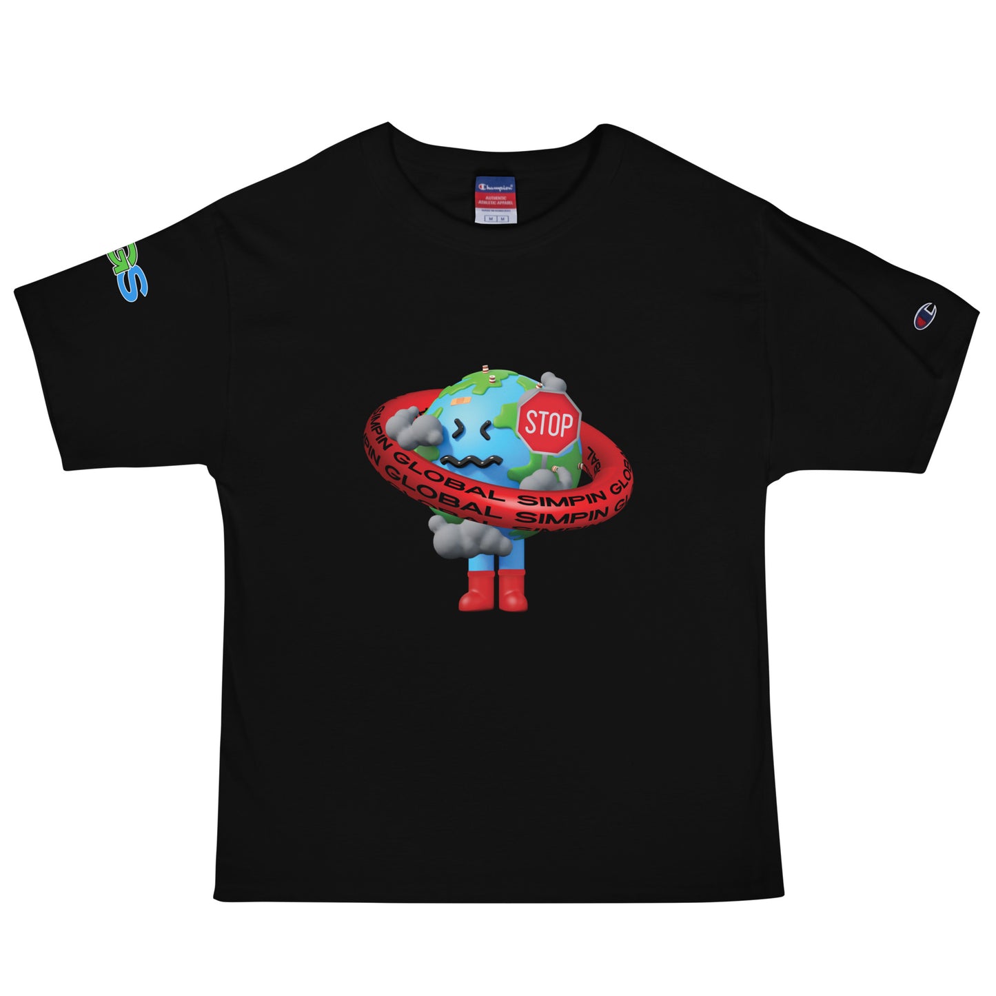 STOP Global Simpin Champion T-Shirt