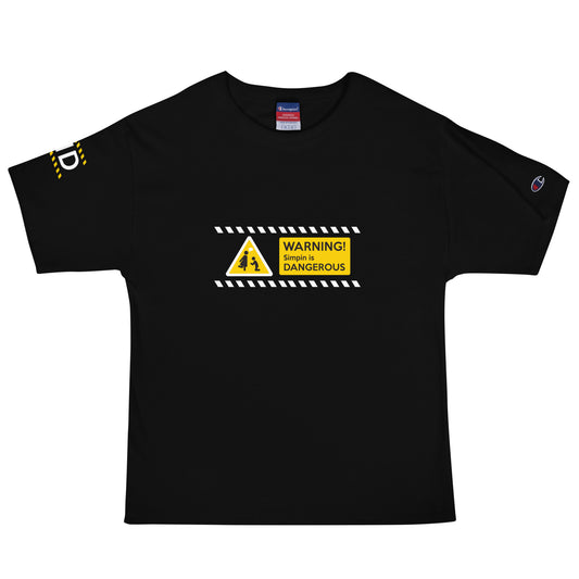 Simpin is Dangerous V2 Black T-Shirt